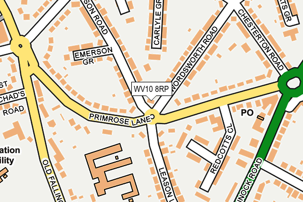 WV10 8RP map - OS OpenMap – Local (Ordnance Survey) WV10 8RP map - OS OpenMap – Local (Ordnance Survey)
