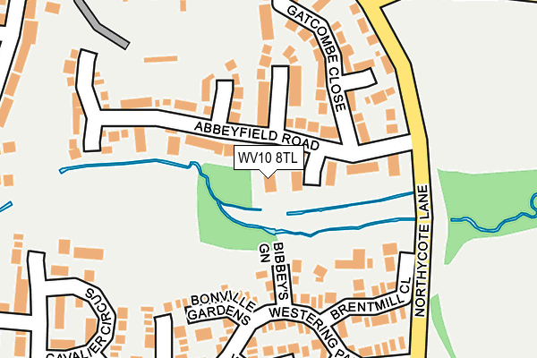 WV10 8TL map - OS OpenMap – Local (Ordnance Survey) WV10 8TL map - OS OpenMap – Local (Ordnance Survey)