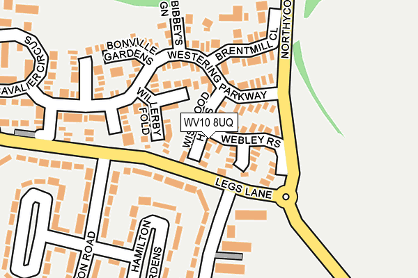 WV10 8UQ map - OS OpenMap – Local (Ordnance Survey) WV10 8UQ map - OS OpenMap – Local (Ordnance Survey)