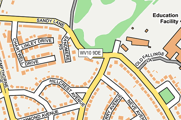 WV10 9DE map - OS OpenMap – Local (Ordnance Survey) WV10 9DE map - OS OpenMap – Local (Ordnance Survey)