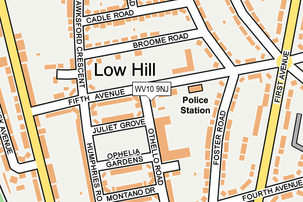 WV10 9NJ map - OS OpenMap – Local (Ordnance Survey) WV10 9NJ map - OS OpenMap – Local (Ordnance Survey)