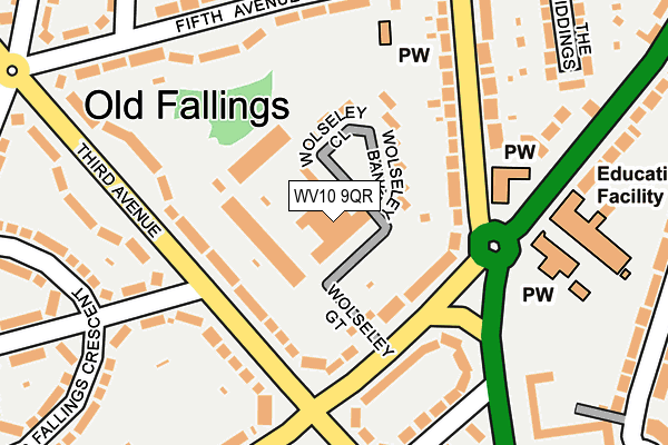 WV10 9QR map - OS OpenMap – Local (Ordnance Survey)