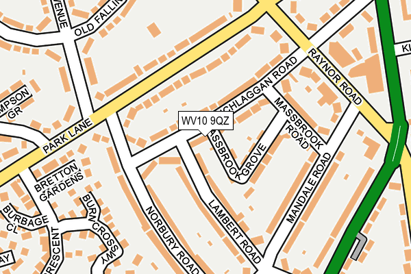 WV10 9QZ map - OS OpenMap – Local (Ordnance Survey) WV10 9QZ map - OS OpenMap – Local (Ordnance Survey)