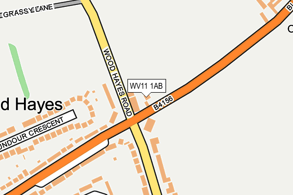 WV11 1AB map - OS OpenMap – Local (Ordnance Survey) WV11 1AB map - OS OpenMap – Local (Ordnance Survey)