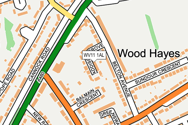 WV11 1AL map - OS OpenMap – Local (Ordnance Survey) WV11 1AL map - OS OpenMap – Local (Ordnance Survey)