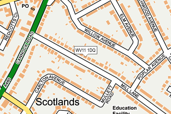 WV11 1DQ map - OS OpenMap – Local (Ordnance Survey) WV11 1DQ map - OS OpenMap – Local (Ordnance Survey)