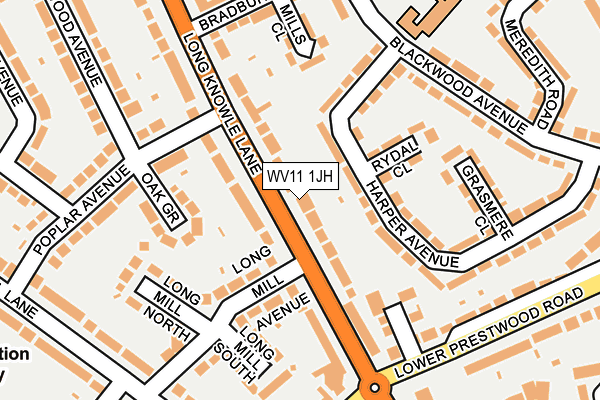 WV11 1JH map - OS OpenMap – Local (Ordnance Survey) WV11 1JH map - OS OpenMap – Local (Ordnance Survey)