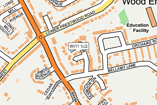 WV11 1LQ map - OS OpenMap – Local (Ordnance Survey) WV11 1LQ map - OS OpenMap – Local (Ordnance Survey)