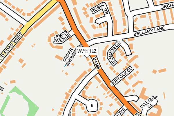 WV11 1LZ map - OS OpenMap – Local (Ordnance Survey) WV11 1LZ map - OS OpenMap – Local (Ordnance Survey)