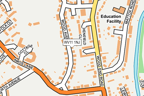 WV11 1NJ map - OS OpenMap – Local (Ordnance Survey) WV11 1NJ map - OS OpenMap – Local (Ordnance Survey)
