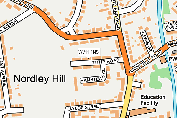 WV11 1NS map - OS OpenMap – Local (Ordnance Survey) WV11 1NS map - OS OpenMap – Local (Ordnance Survey)