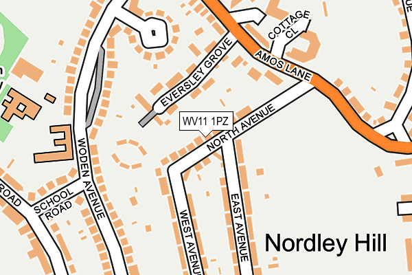 WV11 1PZ map - OS OpenMap – Local (Ordnance Survey) WV11 1PZ map - OS OpenMap – Local (Ordnance Survey)