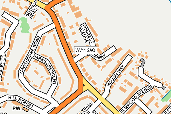 WV11 2AQ map - OS OpenMap – Local (Ordnance Survey) WV11 2AQ map - OS OpenMap – Local (Ordnance Survey)