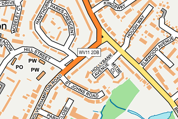 WV11 2DB map - OS OpenMap – Local (Ordnance Survey) WV11 2DB map - OS OpenMap – Local (Ordnance Survey)