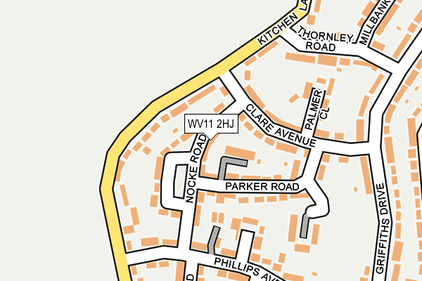 WV11 2HJ map - OS OpenMap – Local (Ordnance Survey) WV11 2HJ map - OS OpenMap – Local (Ordnance Survey)