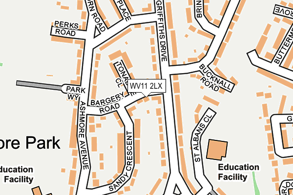 WV11 2LX map - OS OpenMap – Local (Ordnance Survey) WV11 2LX map - OS OpenMap – Local (Ordnance Survey)