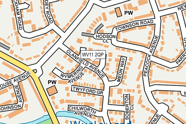 WV11 2QP map - OS OpenMap – Local (Ordnance Survey) WV11 2QP map - OS OpenMap – Local (Ordnance Survey)