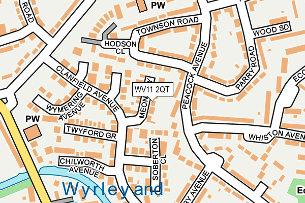 WV11 2QT map - OS OpenMap – Local (Ordnance Survey) WV11 2QT map - OS OpenMap – Local (Ordnance Survey)
