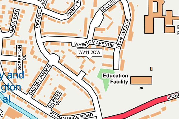 WV11 2QW map - OS OpenMap – Local (Ordnance Survey) WV11 2QW map - OS OpenMap – Local (Ordnance Survey)