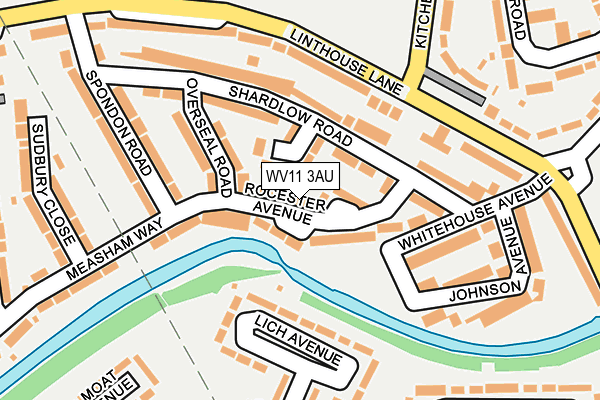 WV11 3AU map - OS OpenMap – Local (Ordnance Survey) WV11 3AU map - OS OpenMap – Local (Ordnance Survey)
