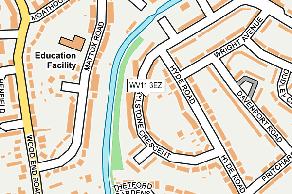 WV11 3EZ map - OS OpenMap – Local (Ordnance Survey) WV11 3EZ map - OS OpenMap – Local (Ordnance Survey)