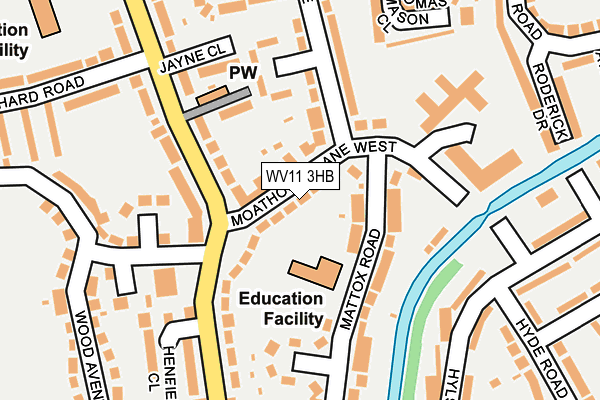 WV11 3HB map - OS OpenMap – Local (Ordnance Survey) WV11 3HB map - OS OpenMap – Local (Ordnance Survey)