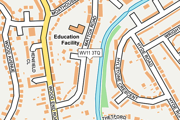 WV11 3TQ map - OS OpenMap – Local (Ordnance Survey) WV11 3TQ map - OS OpenMap – Local (Ordnance Survey)