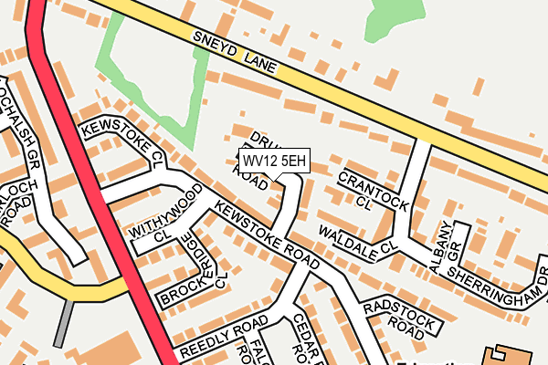 WV12 5EH map - OS OpenMap – Local (Ordnance Survey) WV12 5EH map - OS OpenMap – Local (Ordnance Survey)