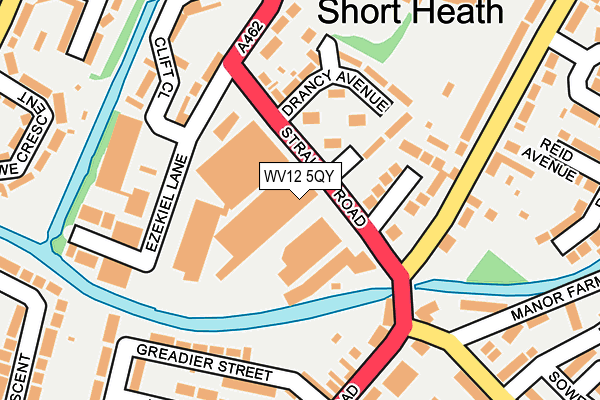 WV12 5QY map - OS OpenMap – Local (Ordnance Survey)