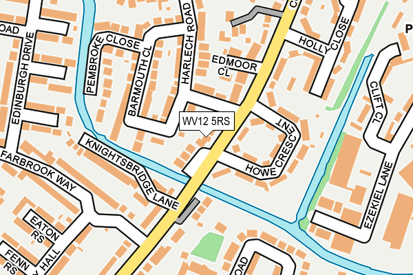 WV12 5RS map - OS OpenMap – Local (Ordnance Survey) WV12 5RS map - OS OpenMap – Local (Ordnance Survey)