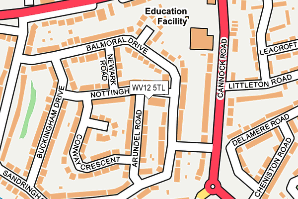 WV12 5TL map - OS OpenMap – Local (Ordnance Survey) WV12 5TL map - OS OpenMap – Local (Ordnance Survey)