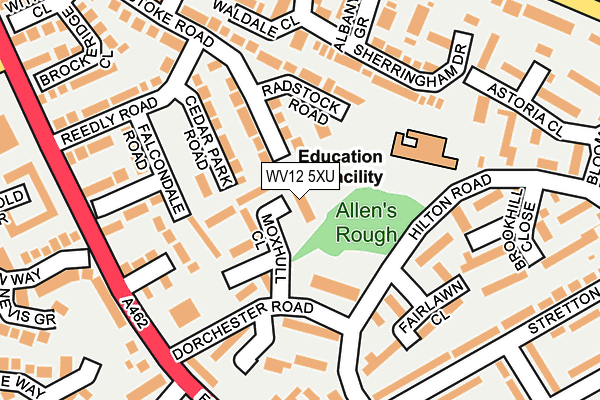 WV12 5XU map - OS OpenMap – Local (Ordnance Survey) WV12 5XU map - OS OpenMap – Local (Ordnance Survey)