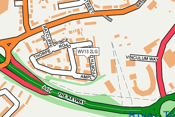 WV13 2LG map - OS OpenMap – Local (Ordnance Survey) WV13 2LG map - OS OpenMap – Local (Ordnance Survey)