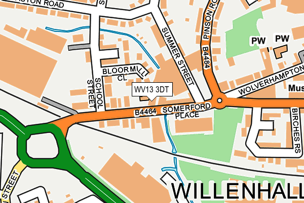 WV13 3DT map - OS OpenMap – Local (Ordnance Survey) WV13 3DT map - OS OpenMap – Local (Ordnance Survey)