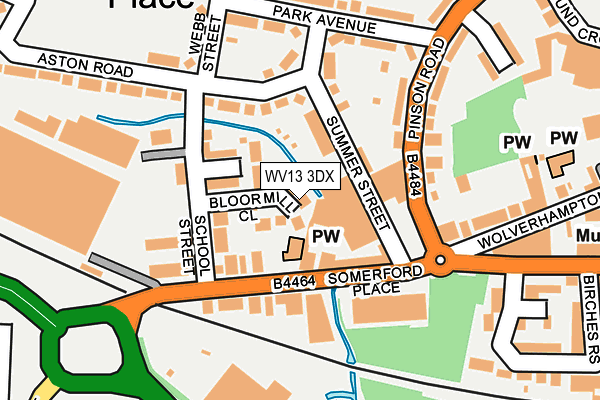 WV13 3DX map - OS OpenMap – Local (Ordnance Survey) WV13 3DX map - OS OpenMap – Local (Ordnance Survey)