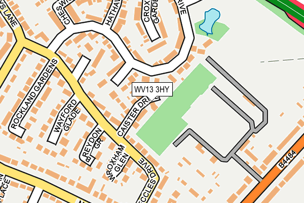 WV13 3HY map - OS OpenMap – Local (Ordnance Survey) WV13 3HY map - OS OpenMap – Local (Ordnance Survey)