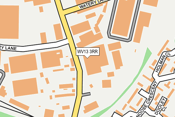 WV13 3RR map - OS OpenMap – Local (Ordnance Survey) WV13 3RR map - OS OpenMap – Local (Ordnance Survey)