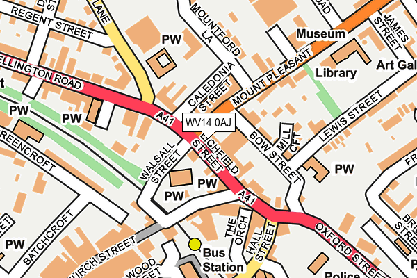 WV14 0AJ map - OS OpenMap – Local (Ordnance Survey) WV14 0AJ map - OS OpenMap – Local (Ordnance Survey)