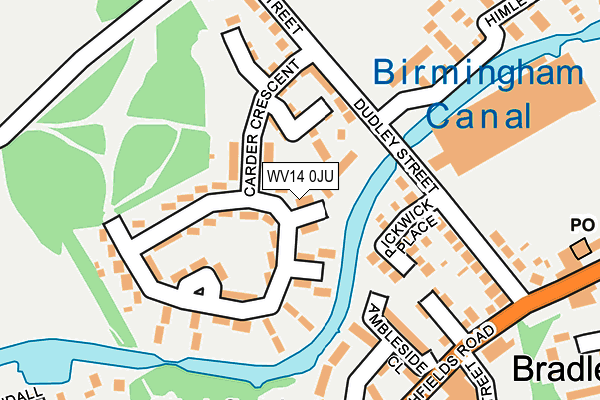 WV14 0JU map - OS OpenMap – Local (Ordnance Survey) WV14 0JU map - OS OpenMap – Local (Ordnance Survey)