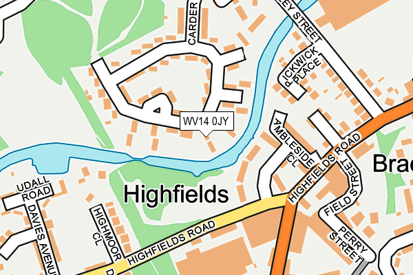 WV14 0JY map - OS OpenMap – Local (Ordnance Survey) WV14 0JY map - OS OpenMap – Local (Ordnance Survey)