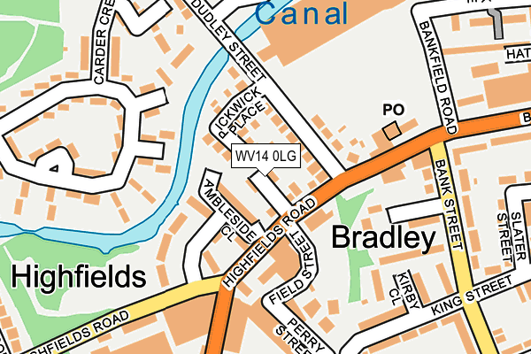 WV14 0LG map - OS OpenMap – Local (Ordnance Survey) WV14 0LG map - OS OpenMap – Local (Ordnance Survey)