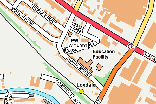 WV14 0PQ map - OS OpenMap – Local (Ordnance Survey) WV14 0PQ map - OS OpenMap – Local (Ordnance Survey)