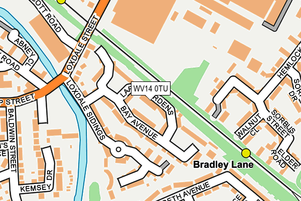 WV14 0TU map - OS OpenMap – Local (Ordnance Survey)