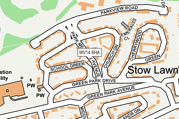 WV14 6HA map - OS OpenMap – Local (Ordnance Survey) WV14 6HA map - OS OpenMap – Local (Ordnance Survey)