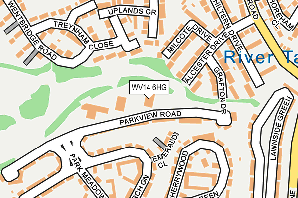 WV14 6HG map - OS OpenMap – Local (Ordnance Survey) WV14 6HG map - OS OpenMap – Local (Ordnance Survey)