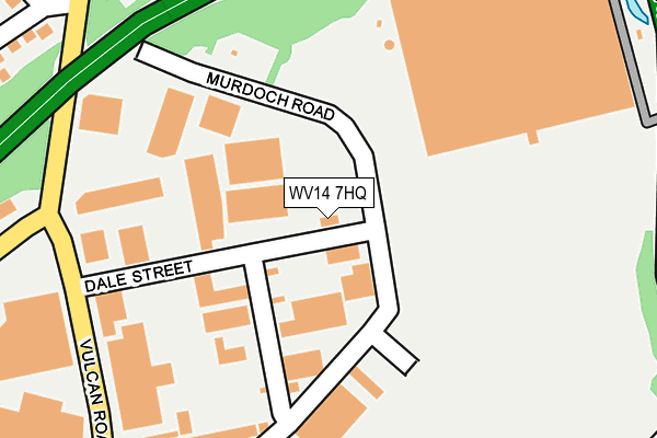 WV14 7HQ map - OS OpenMap – Local (Ordnance Survey) WV14 7HQ map - OS OpenMap – Local (Ordnance Survey)