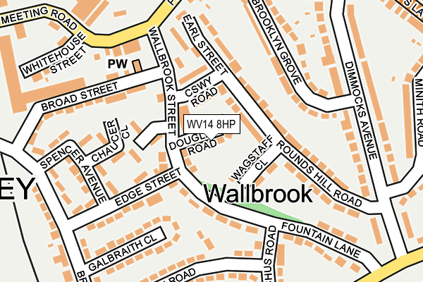 WV14 8HP map - OS OpenMap – Local (Ordnance Survey) WV14 8HP map - OS OpenMap – Local (Ordnance Survey)