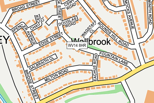 WV14 8HR map - OS OpenMap – Local (Ordnance Survey) WV14 8HR map - OS OpenMap – Local (Ordnance Survey)