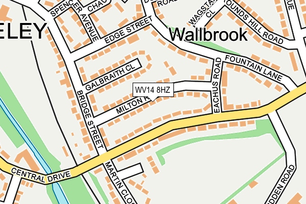 WV14 8HZ map - OS OpenMap – Local (Ordnance Survey) WV14 8HZ map - OS OpenMap – Local (Ordnance Survey)