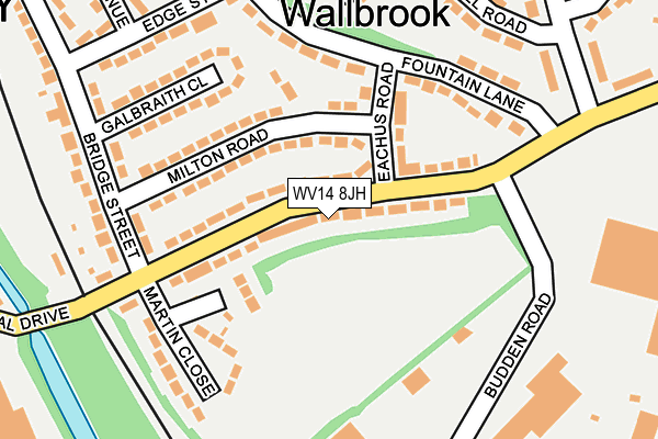 WV14 8JH map - OS OpenMap – Local (Ordnance Survey) WV14 8JH map - OS OpenMap – Local (Ordnance Survey)